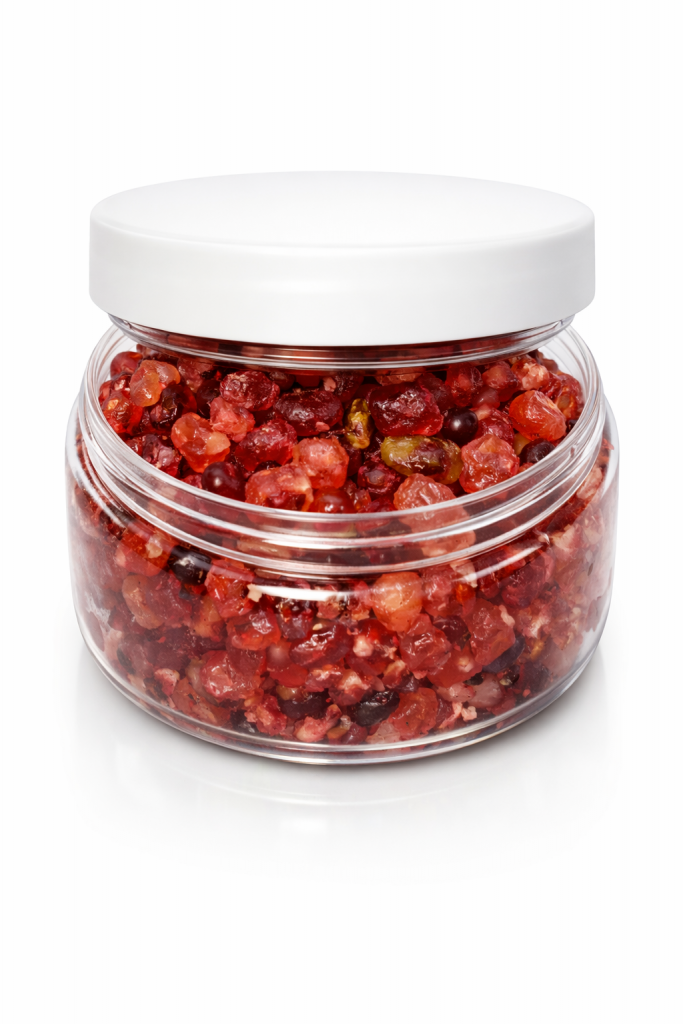 Pot d'encens Oliban Fruits Rouges Hajarah – résine parfumée à base d'Oliban d'Oman