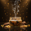 Visualisation pot d'encens Oud Hajarah — résine d'oliban parfumée d'Oman haut de gamme